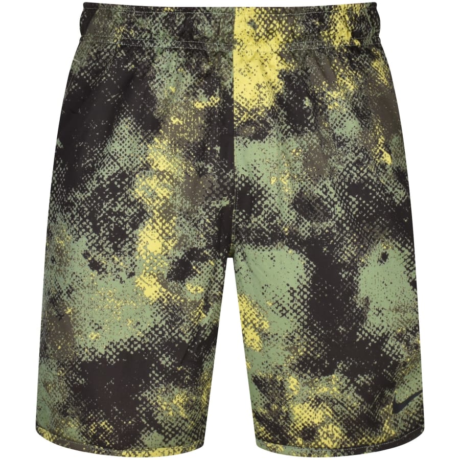 Nike Training Dri Fit Camo Fitness Shorts Green Mainline Menswear Denmark
